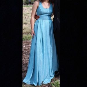 Blue prom dress. Morgan and Co. size 3